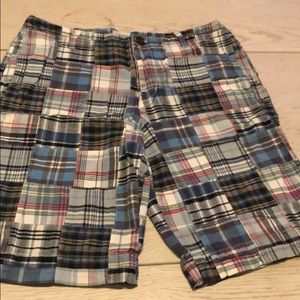 Madras Plaid Shorts - Size 10